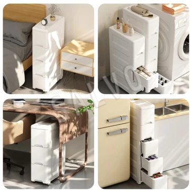 Tủ lưu trữ SALOV bánh xe – Tiết kiệm không gian bếp, phòng tắm, dung lượng lớn, chỉ 208.000₫ 3