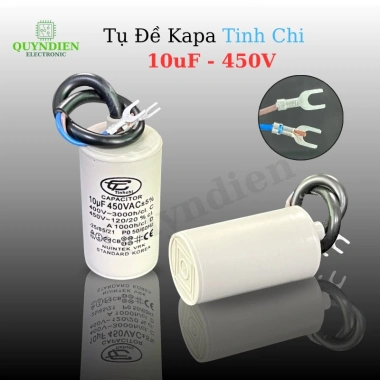 Tụ Máy Bơm Nước 10uF 450V Korea - Tú Động Cơ Xoay Chiều, Quỳnh Diễn, 30.846 VND
