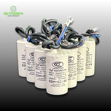 Tụ Máy Bơm Nước 10uF 450V Korea - Tú Động Cơ Xoay Chiều, Quỳnh Diễn, 30.846 VND