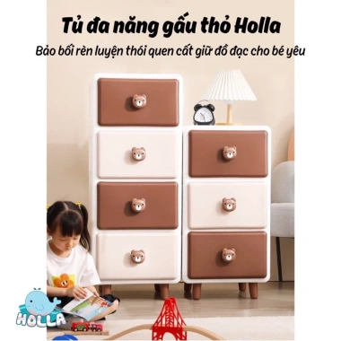 Tủ Ngăn Kéo Đa Năng Gấu Thỏ Cao Cấp Holla Chính Hãng - Siêu Rẻ 429.000₫ 4