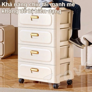 Tủ Ngăn Kéo Đa Năng Phòng Khách - Kệ Đồ Có Bánh Xe Nhựa Tiện Lợi Giá 219.000 VND