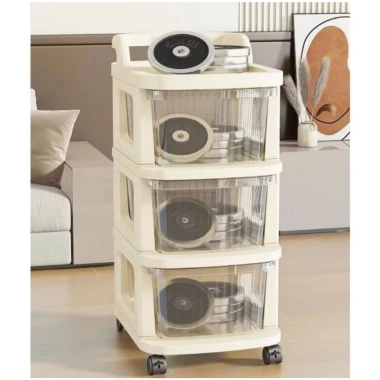Tủ nhựa 3-4-5 tầng Linoi có bánh xe: xe đẩy đa năng, ngăn kéo sắp xếp đồ, chỉ 197.000₫ 2