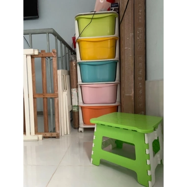 Tủ nhựa 5 tầng đa màu, đa năng có bánh xe - Đựng quần áo, đồ dùng, giá chỉ 156.000₫