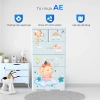 Tủ nhựa AE 5 tầng QUI PHÚC - Tủ quần áo lớn chắc chắn, dễ lắp ráp, phù hợp mọi không gian, giá ưu đãi 1.623.600₫ 3
