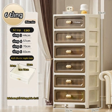 Tủ nhựa đa năng ngăn kéo - Lưu trữ đồ lót, mỹ phẩm, PP an toàn, giảm 20% chỉ 225.000₫ 5