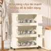 Tủ nhựa đa năng nhiều tầng gấp gọn phòng ngủ - Dung lượng lớn, bánh xe, giá 128.000 4