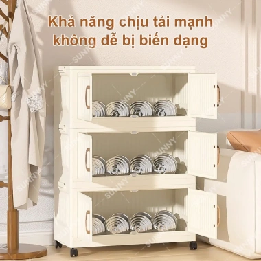 Tủ nhựa đa năng nhiều tầng gấp gọn phòng ngủ - Dung lượng lớn, bánh xe, giá 128.000 4 Tủ nhựa đa năng nhiều tầng gấp gọn phòng ngủ - Dung lượng lớn, bánh xe, giá 128.000 4