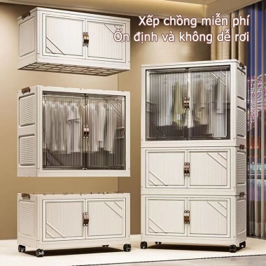 Tủ nhựa đựng quần áo trẻ em Gooomi - Không cần lắp đặt, PP cao cấp, giảm giá 22%