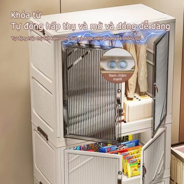 Tủ nhựa đựng quần áo trẻ em Gooomi - Không cần lắp đặt, PP cao cấp, giảm giá 22%