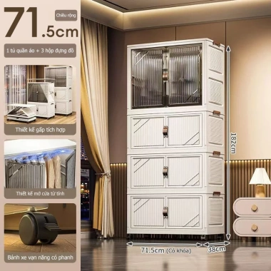 Tủ nhựa đựng quần áo trẻ em Gooomi - Không cần lắp đặt, PP cao cấp, giảm giá 22% 8 Tủ nhựa đựng quần áo trẻ em Gooomi - Không cần lắp đặt, PP cao cấp, giảm giá 22% 8