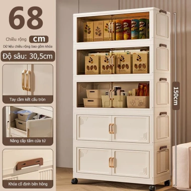 Tủ nhựa đựng quần áo trẻ em Gooomi - Không cần lắp đặt, PP cao cấp, giảm giá 22%