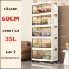 Tủ Nhựa Gấp Gọn 80cm 2 Cánh FullScreen Bánh Xe 360 Di Chuyển - Siêu Lớn 259.800đ 9