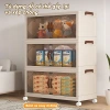 Tủ Nhựa Gấp Gọn Đa Năng Kích Thước Lớn, Cửa Trong Suốt, Bánh Xe - Giá 259.000 VND 3
