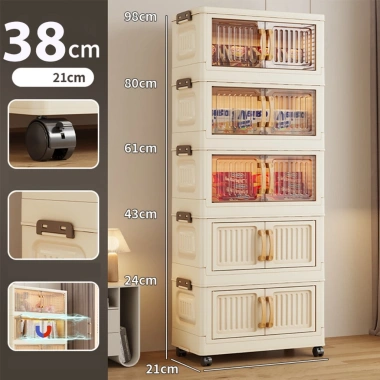 Tủ Nhựa Gấp Gọn Padabanic 38cm Đựng Quần Áo Giày Dép Lắp Ghép Tháo Rời 235k 2