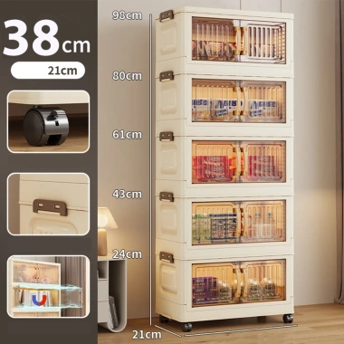 Tủ Nhựa Gấp Gọn Padabanic 38cm Đựng Quần Áo Giày Dép Lắp Ghép Tháo Rời 235k 6