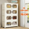 Tủ Nhựa Gấp Gọn Thông Minh TUN044 - Sang Trọng, Bánh Xe 360°, Giá Ưu Đãi 379.800₫