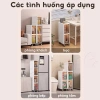 Tủ nhựa hẹp 3-5 tầng có bánh xe - Kệ mini cho phòng tắm, giá ưu đãi 258.000₫ 8