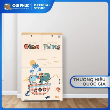 Tủ nhựa Kid 4 tầng QUI PHÚC – tủ đựng quần áo bé an toàn, hoạt tiết dễ thương, giảm giá 21% – giá 1.012.700 VND 2 Tủ nhựa Kid 4 tầng QUI PHÚC – tủ đựng quần áo bé an toàn, hoạt tiết dễ thương, giảm giá 21% – giá 1.012.700 VND 2