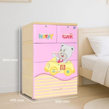 Tủ nhựa Kid 4 tầng QUI PHÚC – tủ đựng quần áo bé an toàn, hoạt tiết dễ thương, giảm giá 21% – giá 1.012.700 VND 3 Tủ nhựa Kid 4 tầng QUI PHÚC – tủ đựng quần áo bé an toàn, hoạt tiết dễ thương, giảm giá 21% – giá 1.012.700 VND 3