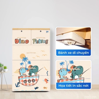 Tủ nhựa Kid 4 tầng QUI PHÚC – tủ đựng quần áo bé an toàn, hoạt tiết dễ thương, giảm giá 21% – giá 1.012.700 VND 5 Tủ nhựa Kid 4 tầng QUI PHÚC – tủ đựng quần áo bé an toàn, hoạt tiết dễ thương, giảm giá 21% – giá 1.012.700 VND 5