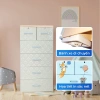 Tủ nhựa Paris 5 tầng QUI PHÚC - Tủ đựng quần áo bé rộng rãi, chắc chắn, tiện lợi, giảm giá 20% 4