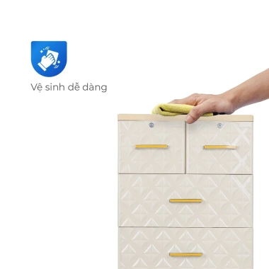 Tủ nhựa Paris 5 tầng QUI PHÚC - Tủ đựng quần áo bé rộng rãi, chắc chắn, tiện lợi, giảm giá 20% 6 Tủ nhựa Paris 5 tầng QUI PHÚC - Tủ đựng quần áo bé rộng rãi, chắc chắn, tiện lợi, giảm giá 20% 6