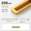 Tủ Quần Áo Hiện Đại Vô Hình Khóa Cửa Nhúng Tay Nắm Rãnh Tay Cầm Ngăn Kéo Tủ Giày Tối Đơn Giản 7