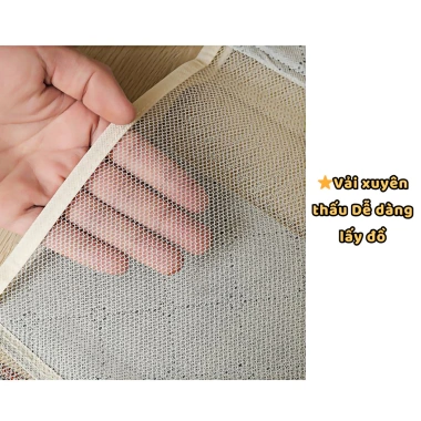 Tủ quần áo phòng ngủ 4 ngăn, túi treo chống bụi, chịu lực cao - Giá 48.000₫ 4