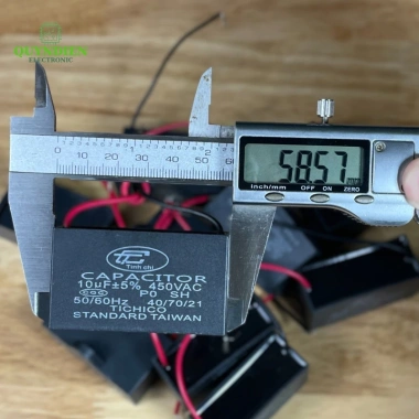 Tụ Quạt 10uF 450V - Tụ Khởi Động Bền Dùng Sửa Chữa Quạt Máy Bơm, Điều Hòa Quỳnh Diễn