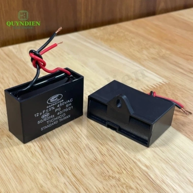 Tụ Quạt 12uF 450V - Tụ Khởi Động Thay Thế Quạt Máy Bơm và Điều Hòa | Quỳnh Diễn