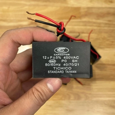 Tụ Quạt 12uF 450V - Tụ Khởi Động Thay Thế Quạt Máy Bơm và Điều Hòa | Quỳnh Diễn
