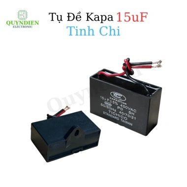 Tụ Quạt 15uF 450V - Tụ Khởi Động Chất Lượng, Thay Thế Nhanh Cho Quạt Máy Bơm & Điều Hoà | Linh Kiện Quỳnh Diễn