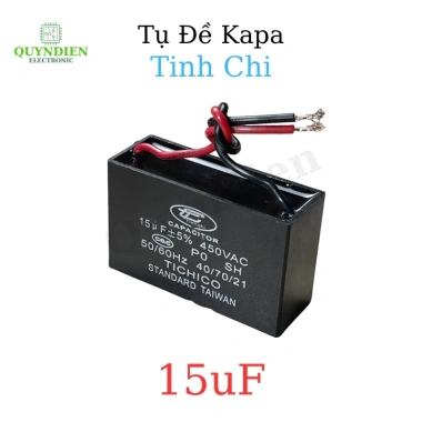 Tụ Quạt 15uF 450V - Tụ Khởi Động Chất Lượng, Thay Thế Nhanh Cho Quạt Máy Bơm & Điều Hoà | Linh Kiện Quỳnh Diễn