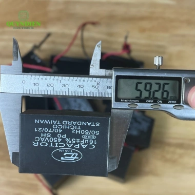 Tụ Quạt 16uF 450V - Tụ Khởi Động Dùng Sửa Chữa, Thay Thế Quạt Máy Bơm và Điều Hòa - Quỳnh Diễn 44k 7