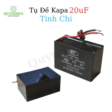 Tụ Quạt 20uF 450V - Tụ Khởi Động Chính Hãng Dùng Thay Thế Quạt Máy Bơm và Điều Hòa Linh Kiện Quỳnh Diễn