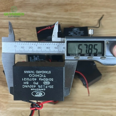 Tụ Quạt 20uF 450V - Tụ Khởi Động Chính Hãng Dùng Thay Thế Quạt Máy Bơm và Điều Hòa Linh Kiện Quỳnh Diễn