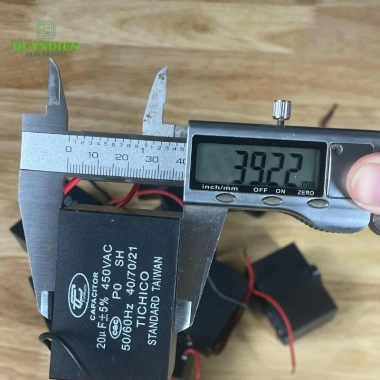 Tụ Quạt 20uF 450V - Tụ Khởi Động Chính Hãng Dùng Thay Thế Quạt Máy Bơm và Điều Hòa Linh Kiện Quỳnh Diễn