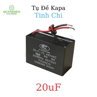 Tụ Quạt 20uF 450V - Tụ Khởi Động Chính Hãng Dùng Thay Thế Quạt Máy Bơm và Điều Hòa Linh Kiện Quỳnh Diễn