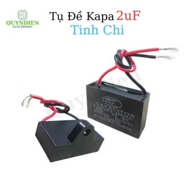 Tụ Quạt 2uF 450V - Tụ Khởi Động Chất Lượng, Thay Thế Được Tin Cậy cho Quạt Máy Bơm và Điều Hòa - Linh Kiện Quỳnh Diễn