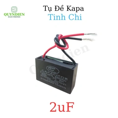 Tụ Quạt 2uF 450V - Tụ Khởi Động Chất Lượng, Thay Thế Được Tin Cậy cho Quạt Máy Bơm và Điều Hòa - Linh Kiện Quỳnh Diễn