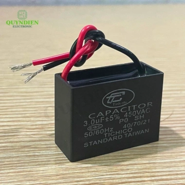 Tụ Quạt 3uF 450V - Tụ Khởi Động Dùng Sửa Chữa Thay Thế Quạt Máy Bơm & Điều Hòa | Quỳnh Diễn 13.6k 5