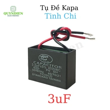 Tụ Quạt 3uF 450V - Tụ Khởi Động Dùng Sửa Chữa Thay Thế Quạt Máy Bơm & Điều Hòa | Quỳnh Diễn 13.6k 7