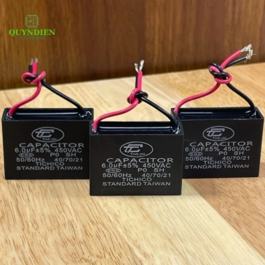 Tụ Quạt 6uF 450V - Thay Thế Quạt, Máy Bơm, Điều Hòa Quỳnh Diễn 19.788đ
