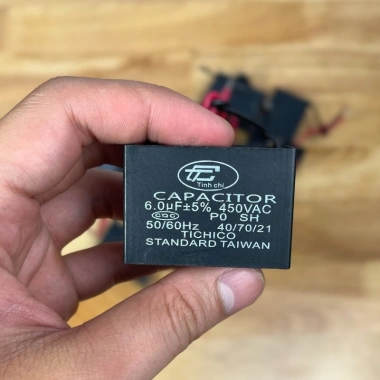 Tụ Quạt 6uF 450V - Thay Thế Quạt, Máy Bơm, Điều Hòa Quỳnh Diễn 19.788đ 8 Tụ Quạt 6uF 450V - Thay Thế Quạt, Máy Bơm, Điều Hòa Quỳnh Diễn 19.788đ 8
