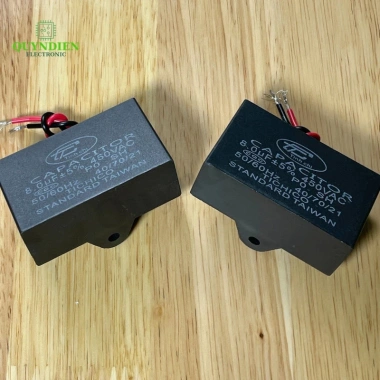 Tụ Quạt 8uF 450V - Tụ Khởi Động Dùng Sửa Chữa Thay Thế Quạt Máy Bơm & Điều Hòa, Giá chỉ 28.518đ | Linh Kiện Quỳnh Diễn 5