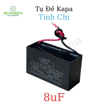 Tụ Quạt 8uF 450V - Tụ Khởi Động Dùng Sửa Chữa Thay Thế Quạt Máy Bơm & Điều Hòa, Giá chỉ 28.518đ | Linh Kiện Quỳnh Diễn 9