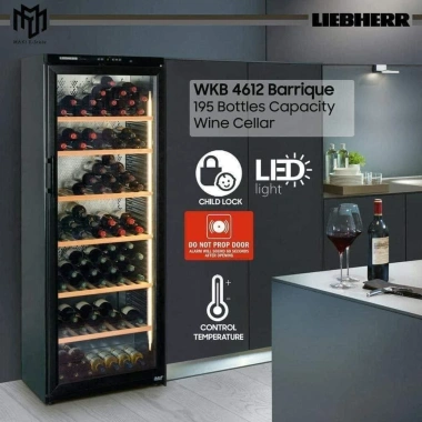 Tủ rượu vang Liebherr WKB 4.612 336L - 195 chai, nhập Đức, BH 12 tháng, giảm giá 83tr 6 Tủ rượu vang Liebherr WKB 4.612 336L - 195 chai, nhập Đức, BH 12 tháng, giảm giá 83tr 6