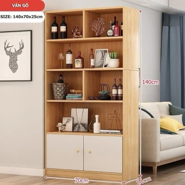 Tủ sách gỗ chữ U B68 - Nhiều tầng, ngăn chống mối mọt, giá sách MDF, giảm 360k 9 Tủ sách gỗ chữ U B68 - Nhiều tầng, ngăn chống mối mọt, giá sách MDF, giảm 360k 9