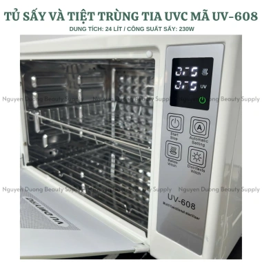 Tủ Tiệt Trùng Đa Năng RTD 208A - Công Nghệ UVC LED, Sấy UV 608, Giá 600.000₫