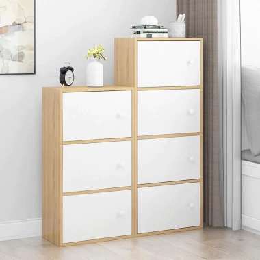 Tủ tổ ong đa tầng gỗ MDF A66 - Kệ sách, ngăn đa năng, hiện đại, chỉ 168.000₫